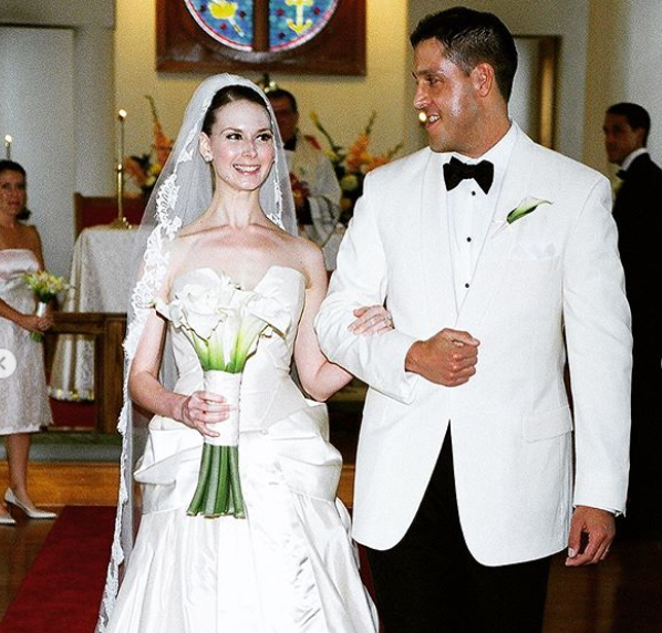 Mary Helen Bowers with her husband, Paul Dans